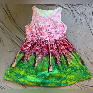 Modcloth cherry blossom trees dress 2x